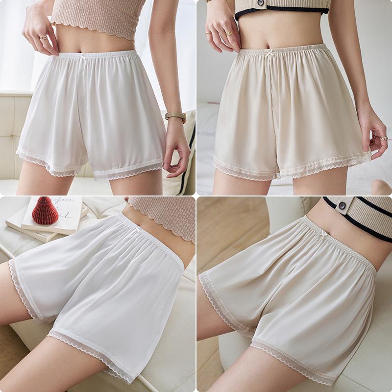 Pantalones Cortos de Seguridad de Seda de Hielo de Verano para Mujer Sin Costuras - Antiexposición, Dobladillo sin Enrollar, Usables por Fuera