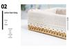 Woven Desktop Storage Basket for Cosmetics, Snacks, Keys, and Books