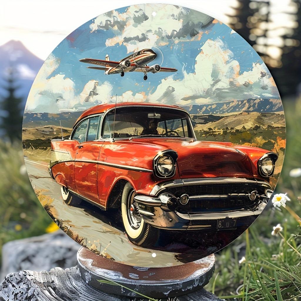 D Flat Pc VintageStyle Round Aluminum Sign You Look Like I Need Another Drink Humorous Metal Wall Art Rustic Decor Fo