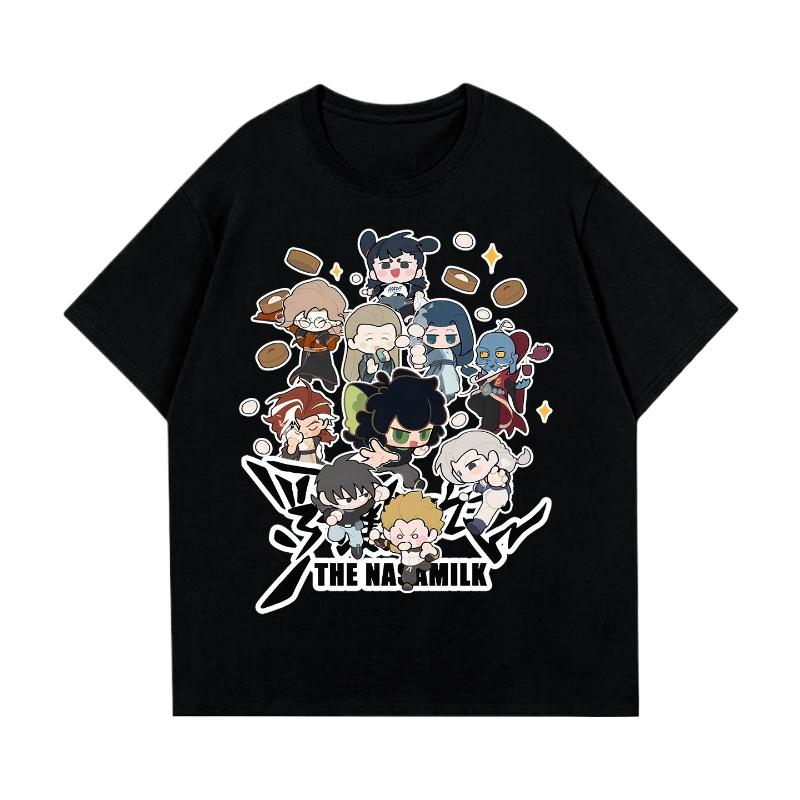 MINISO Футболка  Хроники Маленького Черного  Семейное фото Кинотовары Аниме S