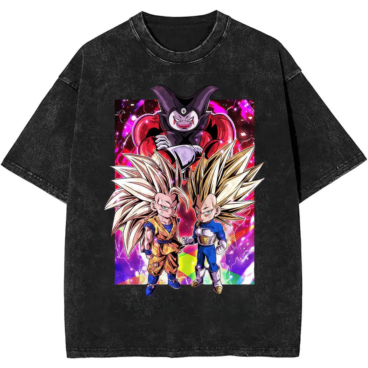 

Dragon Ball Vintage Anime Printed Tshirt Mens and Womens Washed Tshirt High Quality Vintage Cotton Tshirt Harajuku Tops L