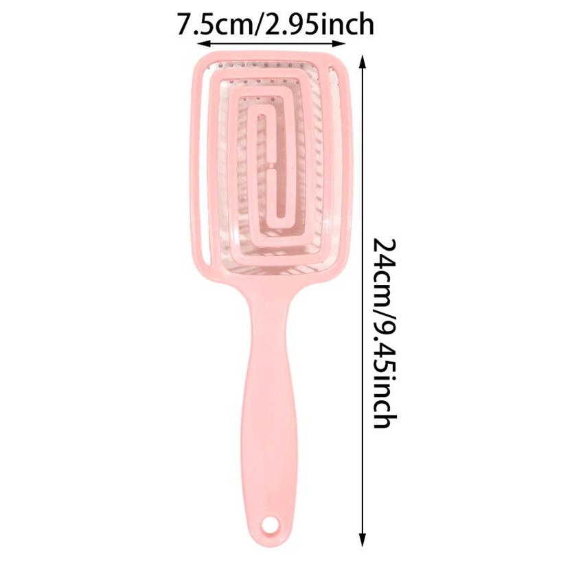 Professional Hair Detangler Brush Comb Lightweight Travel Women Curly Vented Styling Massage Hairbrush