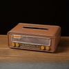 Creative Vintage Radio Paper Towel Holder Iron Art Home Living Room Coffee Table Tissue Box Decorative Radio Tissue Box