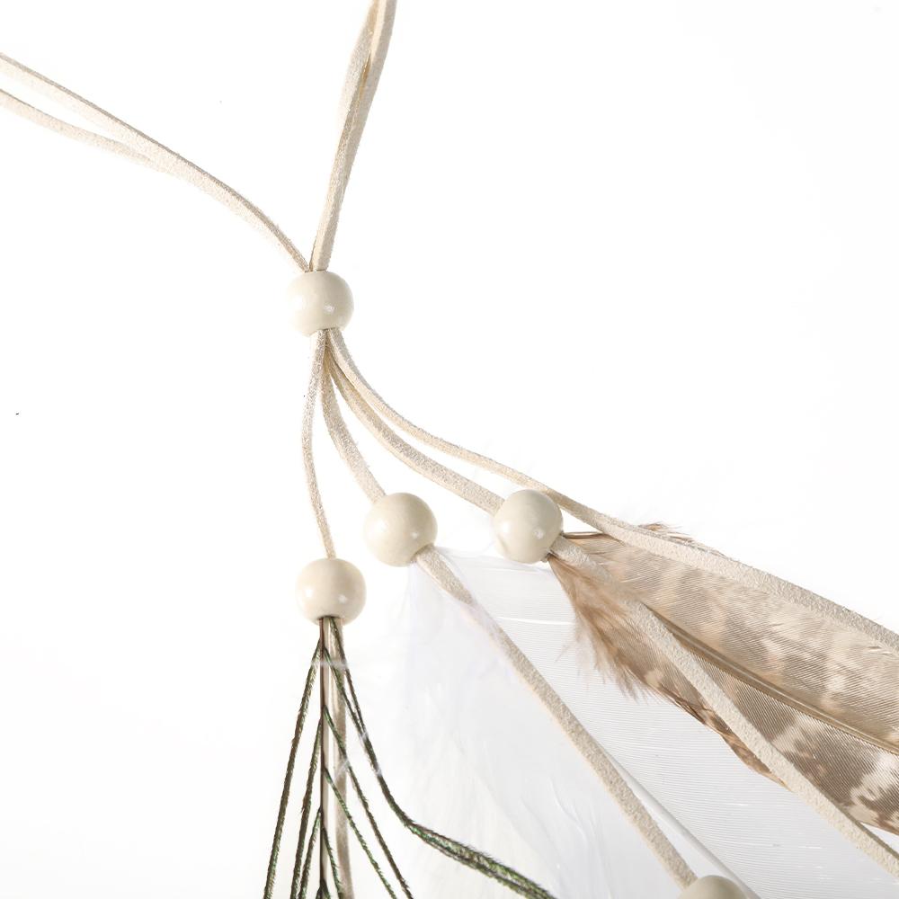Molans Stijlvolle Boheemse Gevederde Hoofdband Uniek Haaraccessoire voor Trendsetters
