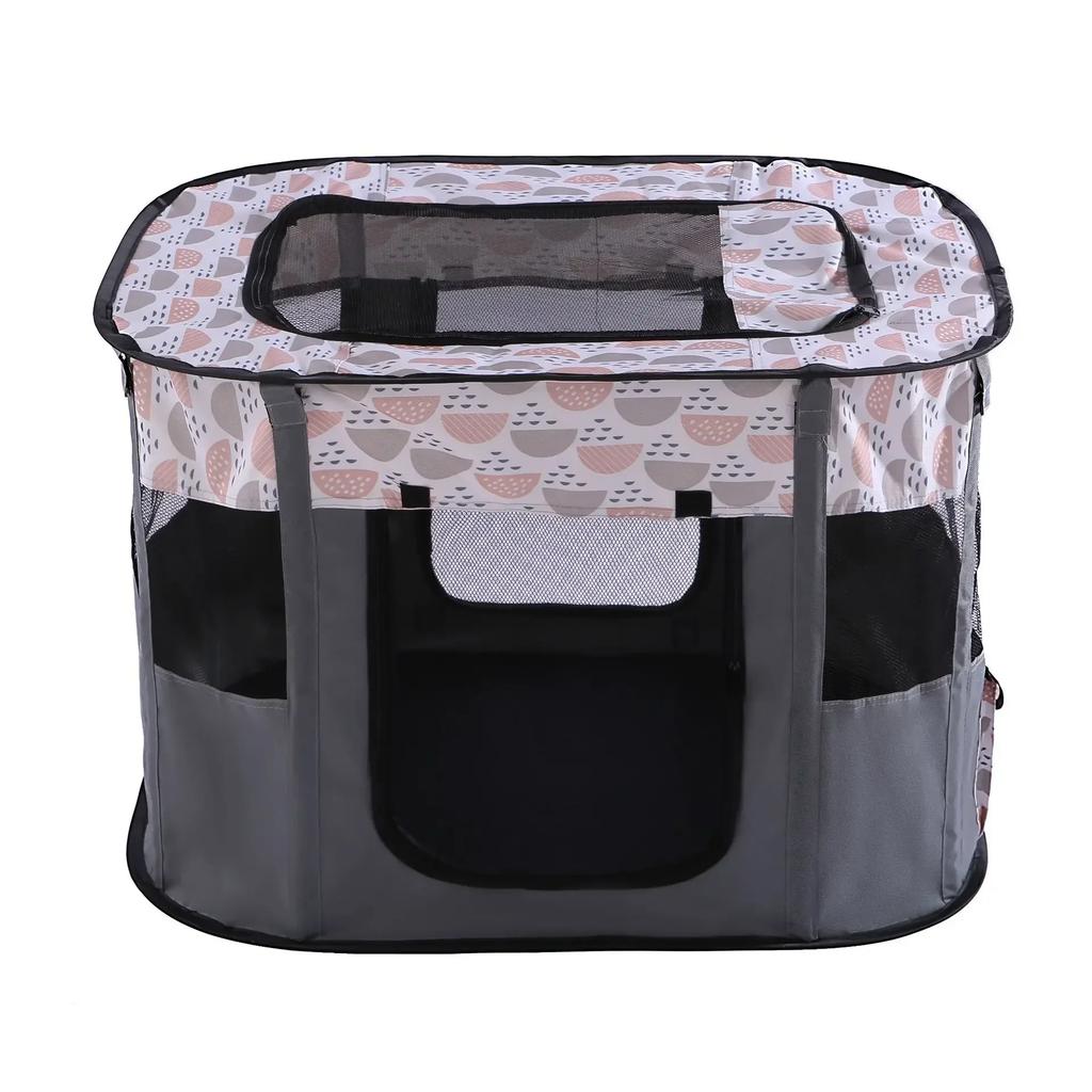 Foldable Pet Playpen - Portable Cat Delivery Room Tent Indoor Outdoor Dog Kennel Crates Pet Birthing Center Essential Supplies