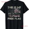 This Is My Pride Flag USA American 4th of July Patriotic T Shirt Vintage Washed Top For Everyday Wear Designer Clothes Slightly