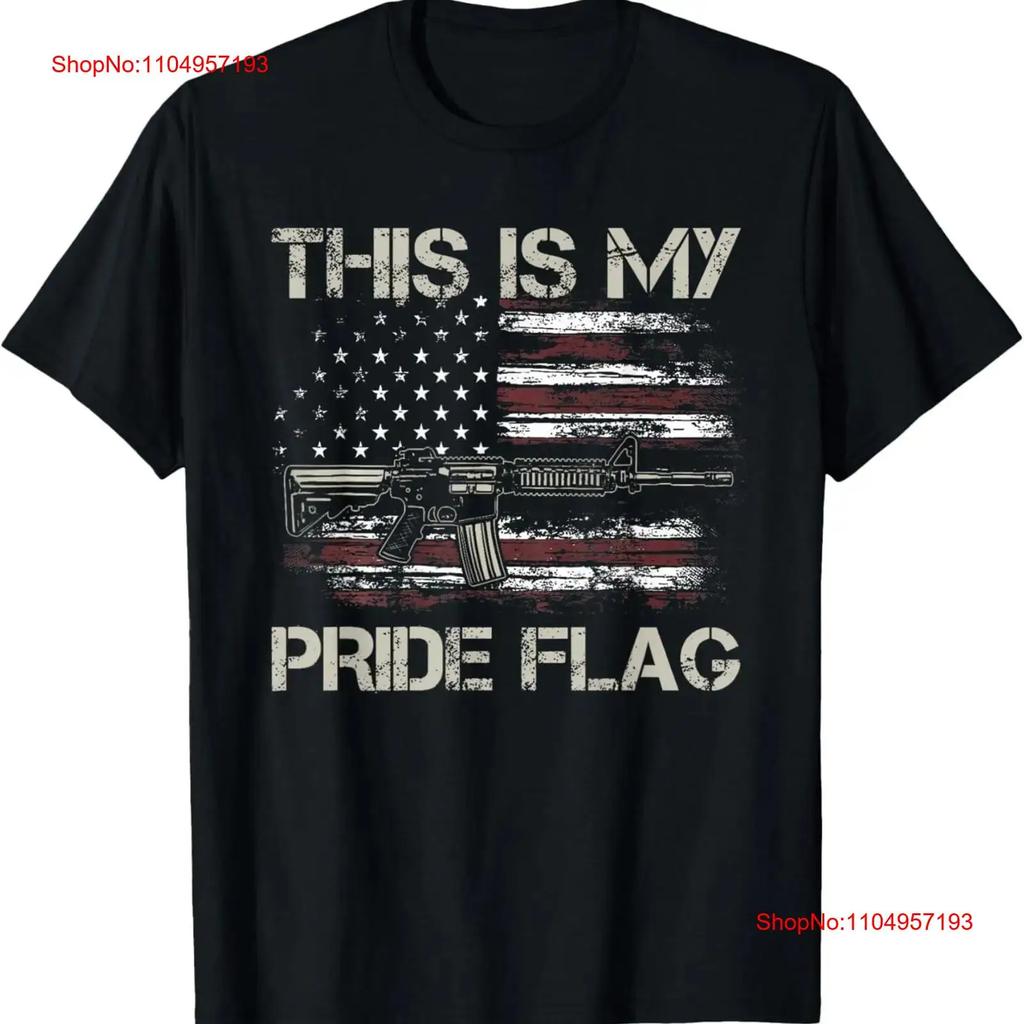 This Is My Pride Flag USA American 4th of July Patriotic T Shirt vintage Washed Top For Everyday Wear designer clothes Slightly