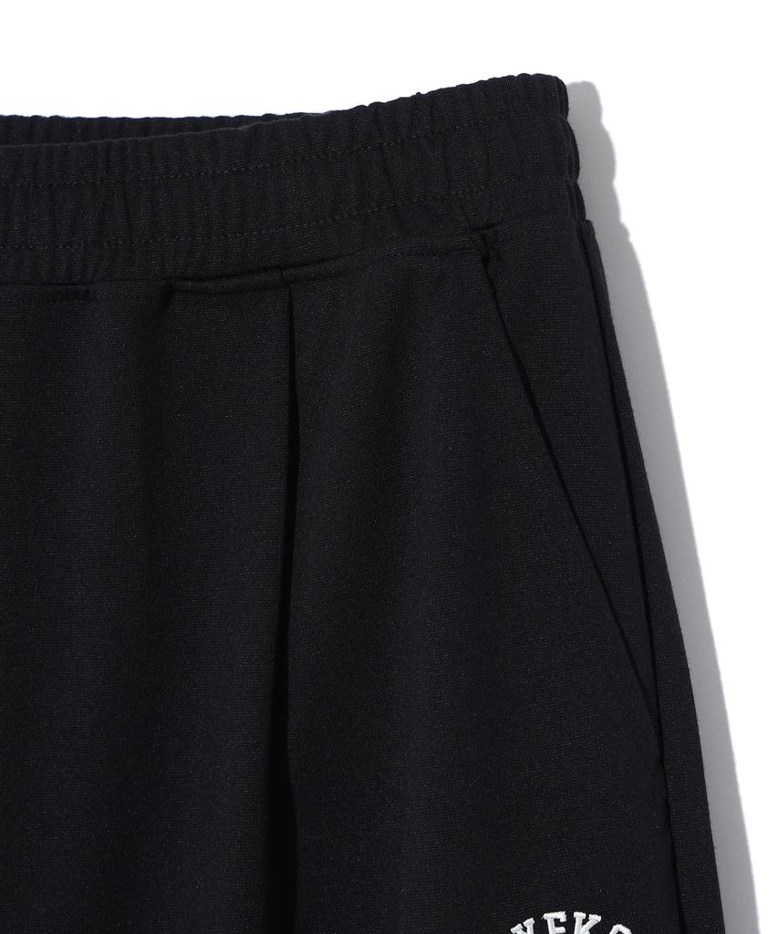 RAYFIKERS One-Pleat Wicked Smile Sweat Shorts Black (Mp7Pu489-076)