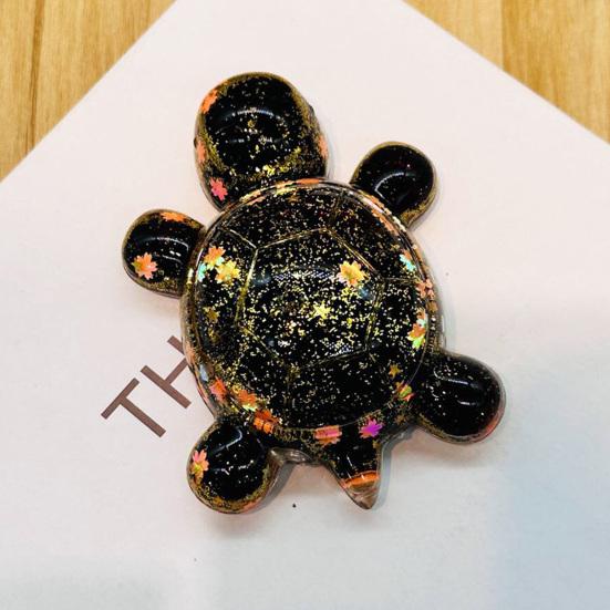 Transparent Sequin Turtle Ornaments Glitter Small Turtle Figurine for Fairy Gardens Aquarium DIY Crafts Desktop Decoration