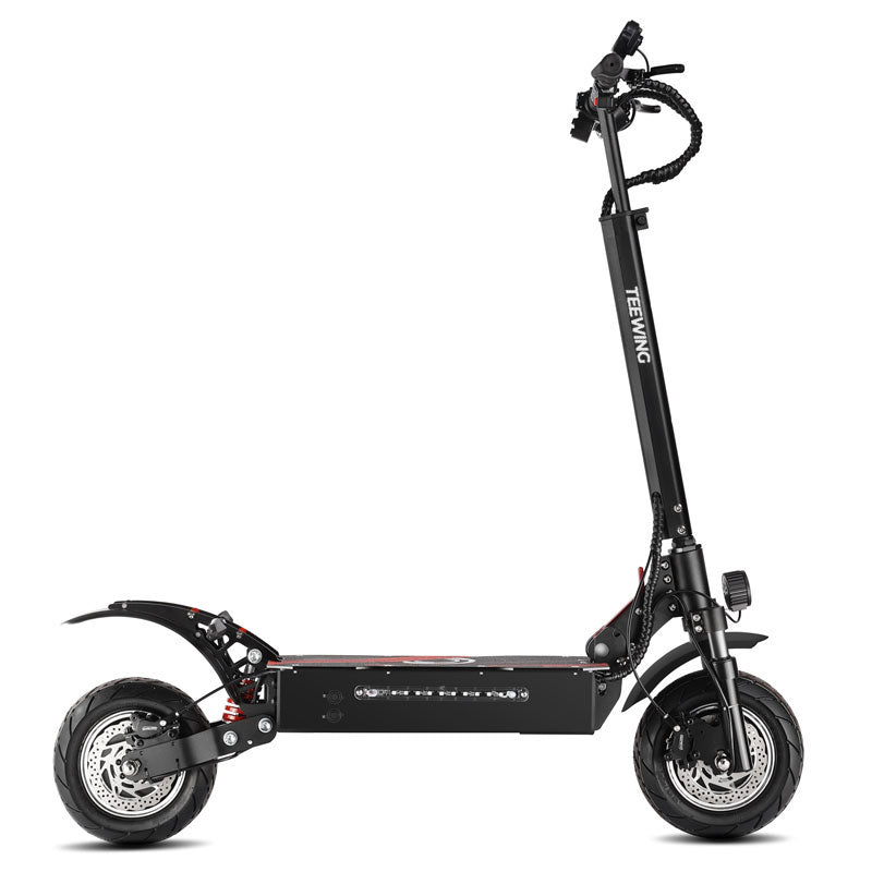 TEEWING Q7PRO Adult High Speed E-Scooter  3200W Dual-Drive Motor 52V19Ah Removable Lithium Battery Perfect for Hill Climbs  Suburban Rides