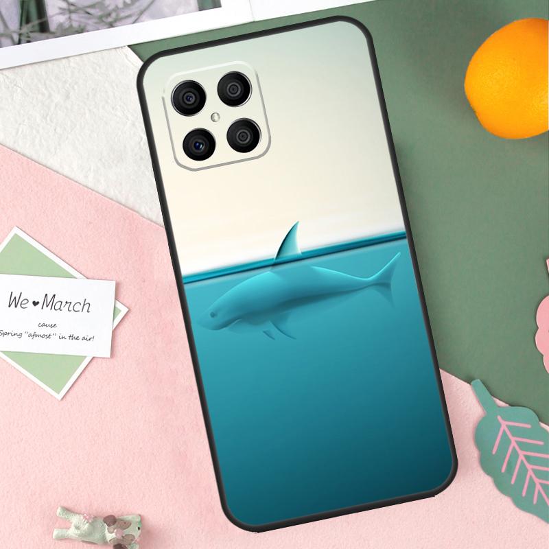 Cartoon Shark Case For Honor 200 Pro 50 70 90 Lite X9b X9a X8b X8a X8 X9 X9c Honor Magic 7 5 6 Pro Cover