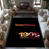 Galatasaray 293 Customized Name Area Rug Design for Dormitory Playrooms Hallway Kitchen Antislip Carpet Decorate Offices Birthday/Christmas Gift
