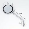 ALBA Z2 Round Motorcycle Rearview 10mm Long Set of 1 Mirrors, Left-Right Thread, Stays, (101-030)