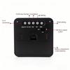 ABS Voice Control Clock Calendar Display Squared Alarm Clock Digital Electronic Clock  Office Desk