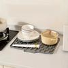 1-piece Non-Slip Silicone Kitchen Sink and Countertop Drain Mat - Heat Resistant (Up to 250°C), Built-in Drain Design, Dish