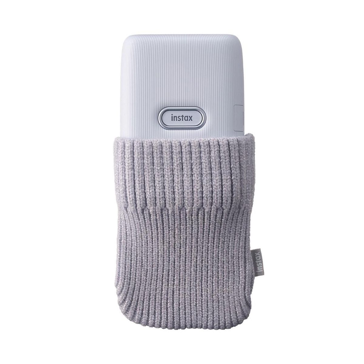 

Вязаный чехол для принтера: цвет Белый, Instax Link Sock Case White, Instax