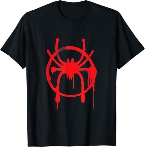 Spiderunisex Футболка с красным значком Into The Spiderverse Размер S 4XL S