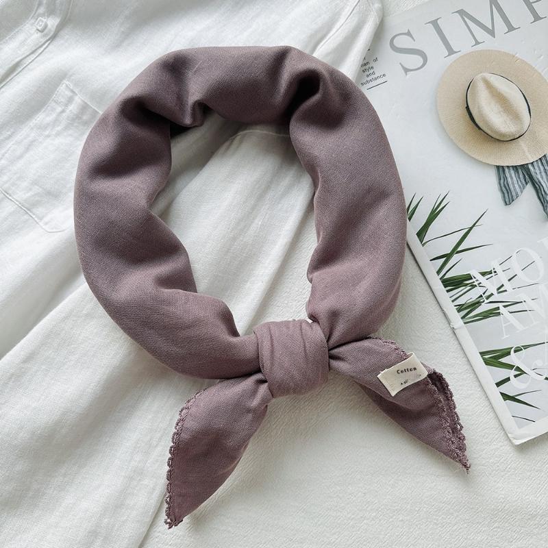 Solid Color Knitted Triangular Scarf Soft Multi-Functional Headscarf Coldproof Windproof Neck Warmer Autumn And Winter