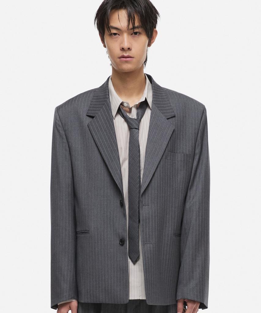 Dnsr Multi-Stripe Single Blazer Grey