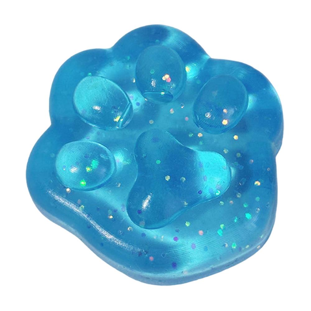 Blue Cute Cat Paw Pinch D Ecompression Toy TPR Slow Rebound Stress Relief Cat Claw S Quishy Fidget Toy Reduce Stress Squeeze Toy