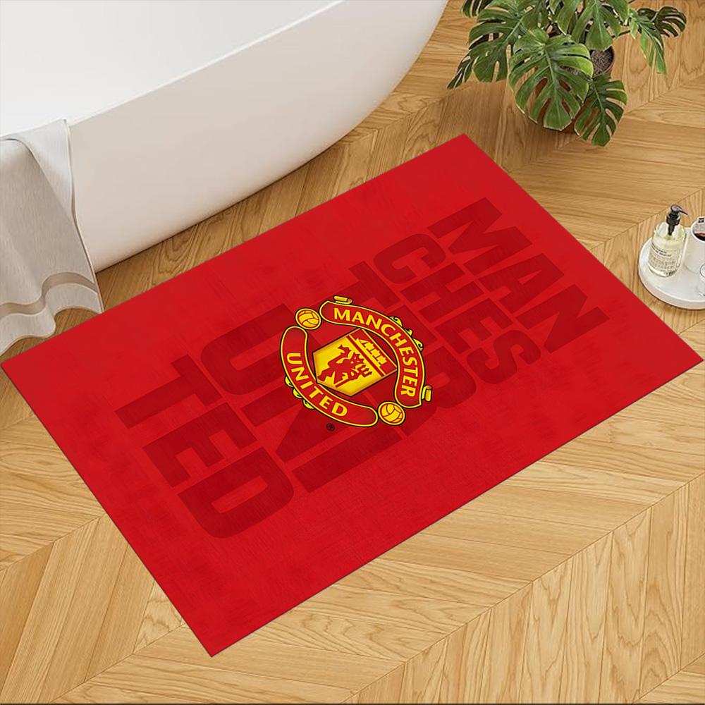 Red Devils United Pride 2D Printed Floor Mat Soft Plush Non-slip Bottom Corridor & Entryway Fashionable Home Decor Valentine's Day Gift