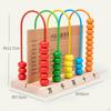 Abacus Toy Math Counting Bead Hand Eye Coordination Counters Toys Wooden for