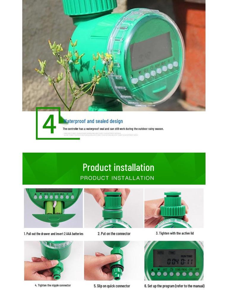 Inteligentny Automatyczny Timer Nawadniania i Sterownik Zaworu Elektromagnetycznego