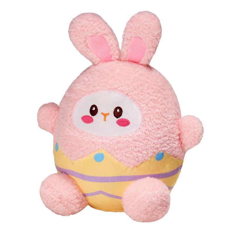 Cartoon Easter Eggshell Rabbit Doll Plush Toy Bunny Doll Girl Company Soothing Pillow Rag Doll