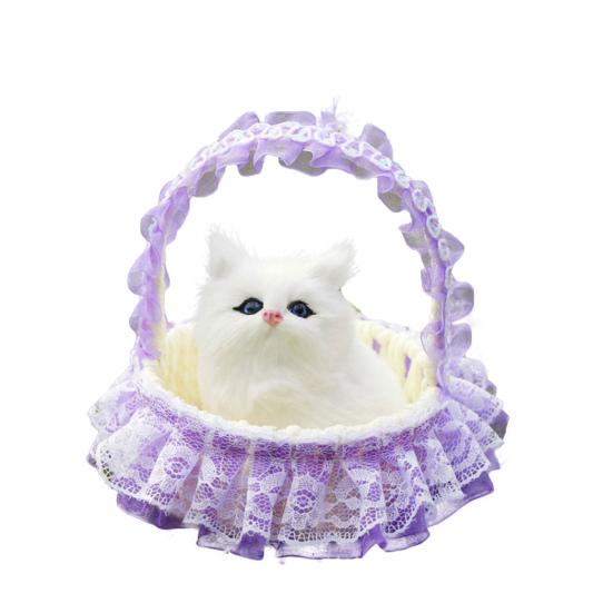 Dekorative Figur Dekoration Dreidimensionale Simulation Korb Katze Modell für Schaufensterdekoration