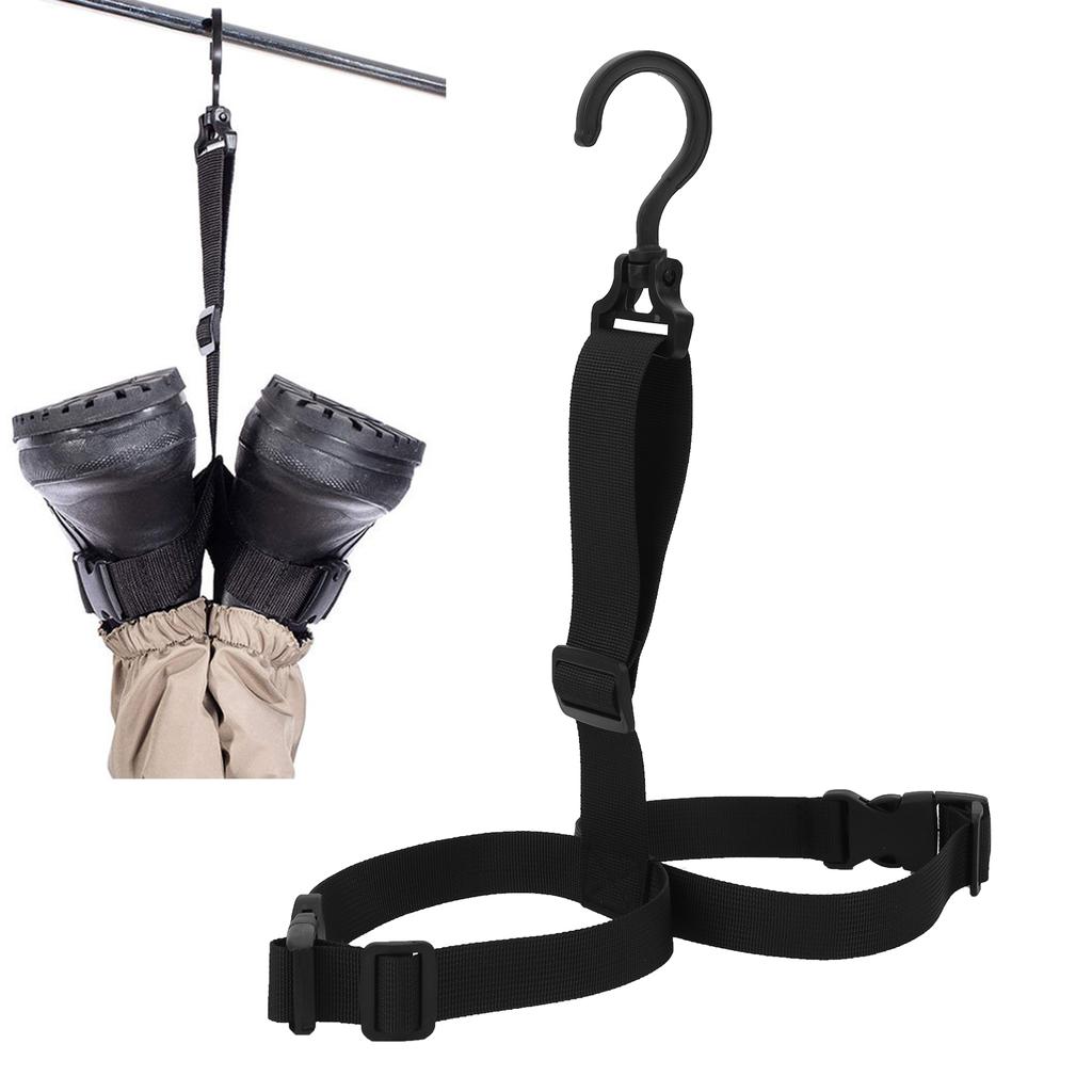 Outdoor Wader Boots Hanger Adjusatble Fishing Rain Boots Storage Dryer Hanger Strap
