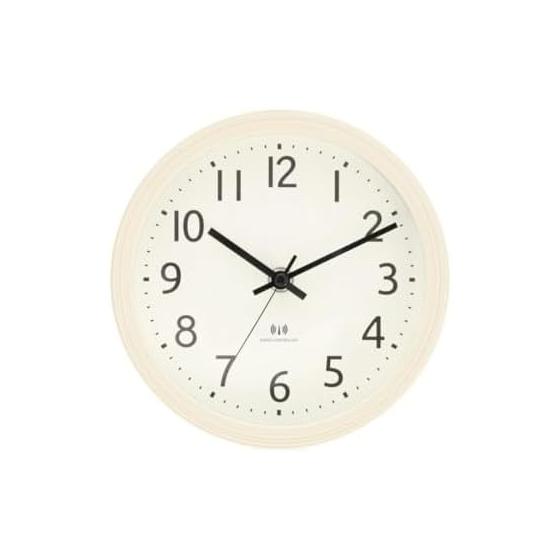 NITORI Radio Step Second Hand Hanging Watch Faure White Wash Width 17.8 x Depth 4.6 x Height 17.8cm 8172734
