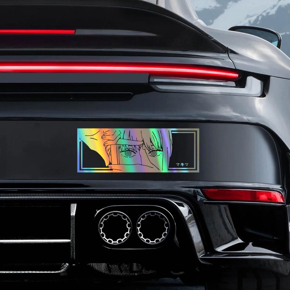 Japanese Anime Car Sticker Catching Sharp Eye for Window Rear Windshield Creative PVC Trucks Vans Reflective Vinyl Film Decals