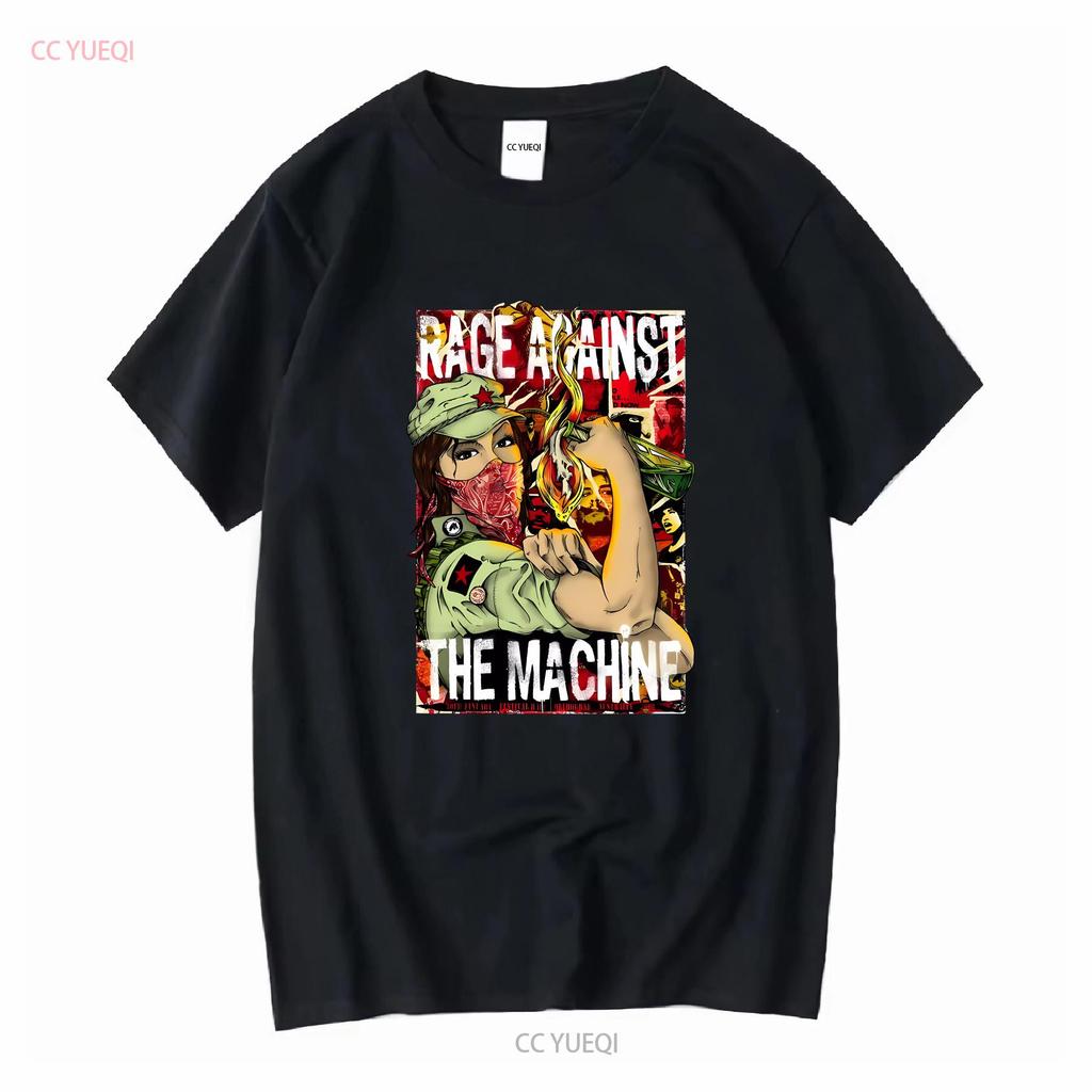 Rage Against The Machine White T Shirt J87168 Long or Short Sleeves Vintage Washed Comfortable Soft Fashion Unisex Graphic