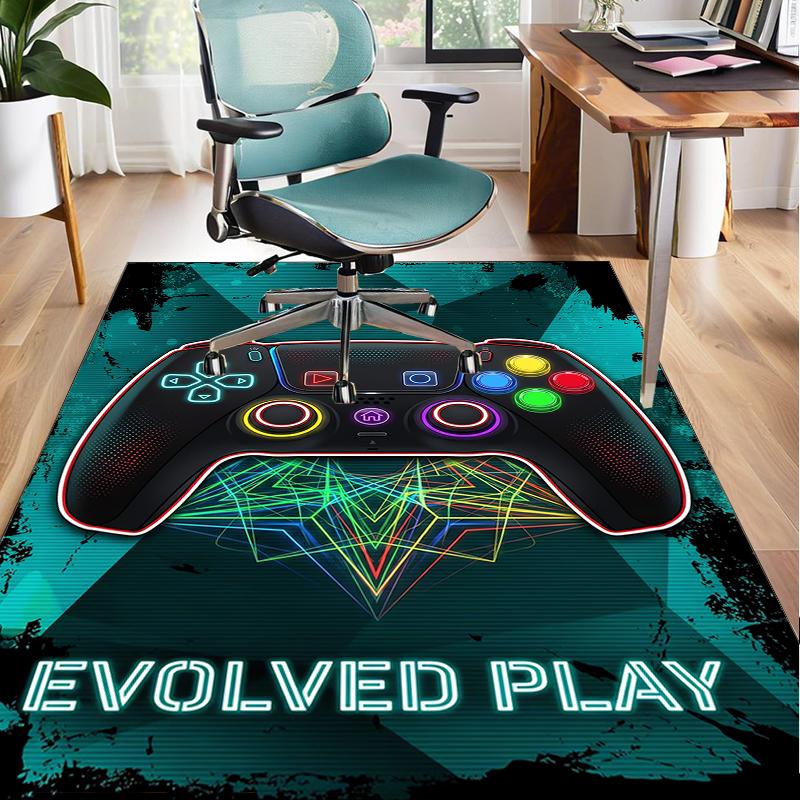 Player Control Duel Office Rug Chair Mat, Entryway Carpet, Suitable for Front Door, Bedroom, Living Room, Desk, Holiday Gift