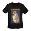 Rock Hyrax Awawa On Phone Groundhog Dassi TShirt Women Short Sleeve T Shirts Round Neck Clothes Cotton Summer Tees Streetwear