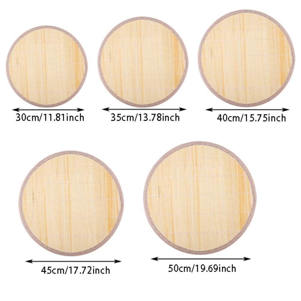 Eco-Friendly Bamboo Dumpling Tray Multi-Purpose Dumpling Display Pad Food Storage Plate  Party Use