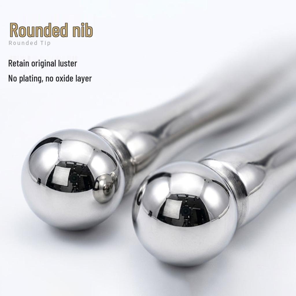 Stainless Steel Acupressure Pen for Face, Eyes, Feet, and Body Muscle Scraping Massage