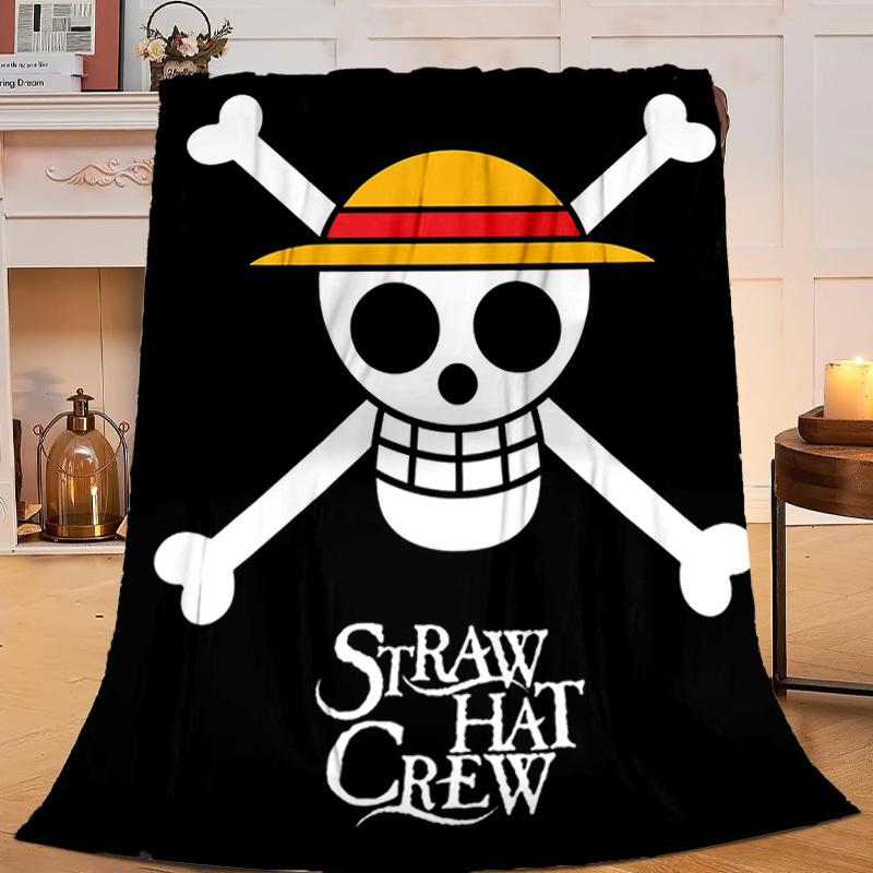 1PC Adventure On The High Seas pirate Flannel Blanket Gift, Suitable for Both Men And Women, Soft Ideal for Beds And Sofa, Birthday Or Christmas Gift