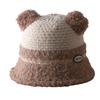 Autumn and Winter Lamb Velvet Warm Fisherman's Hat for Women's Travel Foldable Basin Hat Korean Style Trendy Versatile Small Bucket Hat with Face