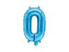 Balon Foliowy Cyfra "0" Niebieski 35 Cm