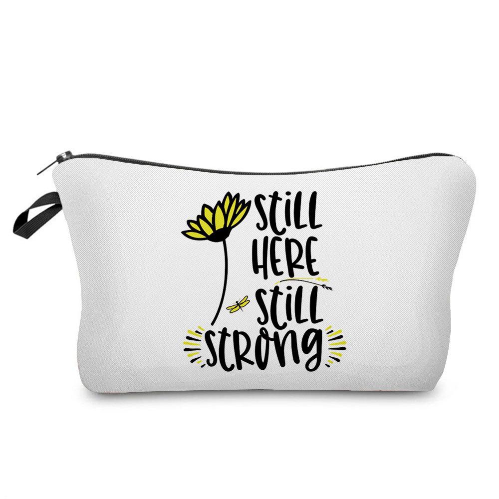 Women Flower Print Cosmetic Bag Toiletries Organize Travel Storage Case 6778