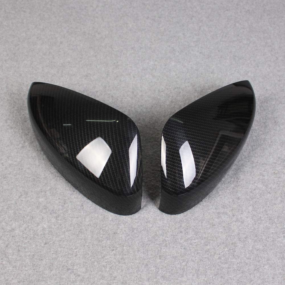 RUIQ Exterior Door Mirror Covers and Garnishes for the New Mazda KG Series Carbon Fiber CX-8 (Black Finish)