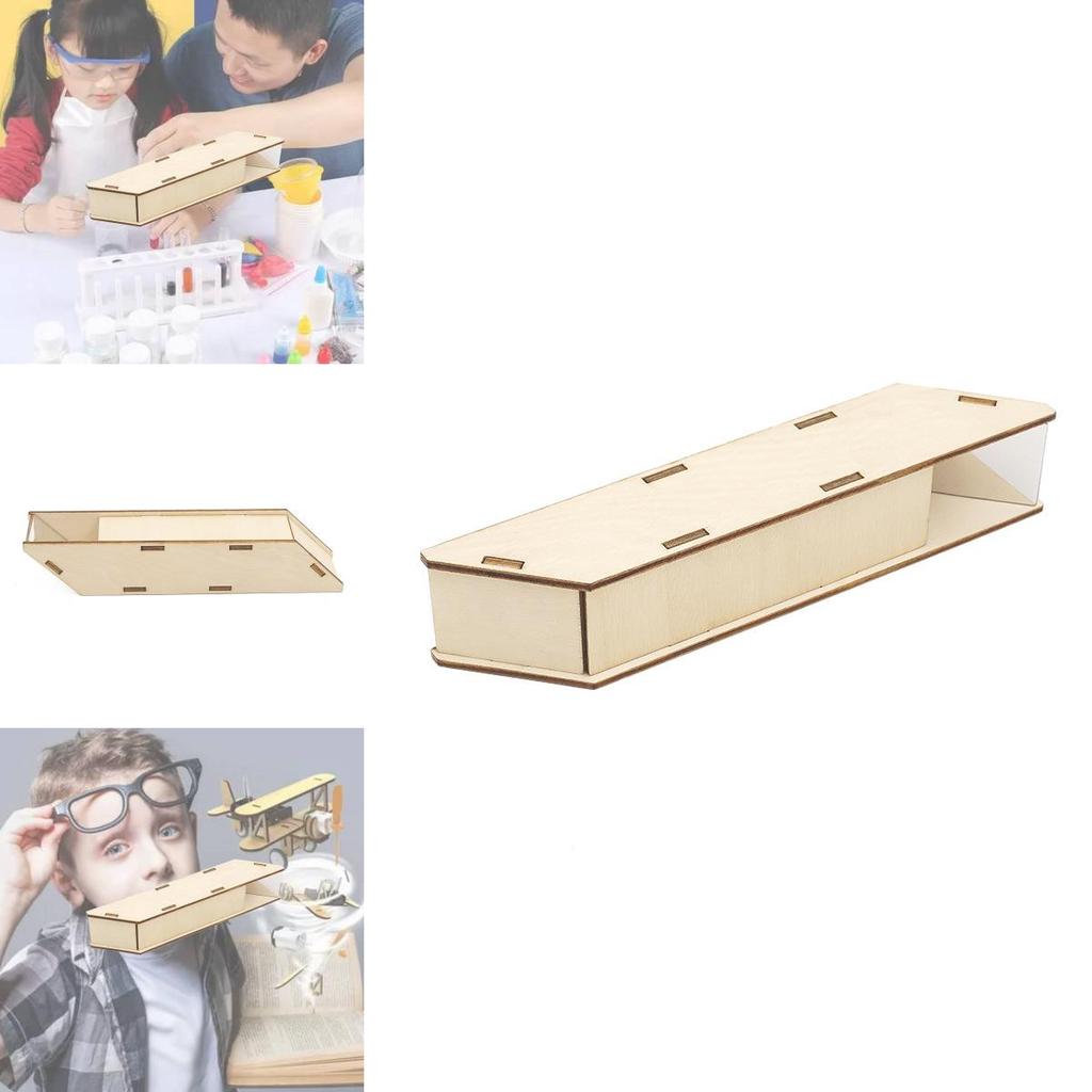 Bilim Deneyi İcat Seti Kendin Yap Ahşap Periskop Oyuncak Eğitim Beyin Egzersizi İçin