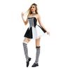 Cosplay Halloweenské kostýmy Cirkusové kostýmy Klaunské kostýmy Černobílá kostkovaná čarodějnice Kuila Kostýmy na karnevalovou párty