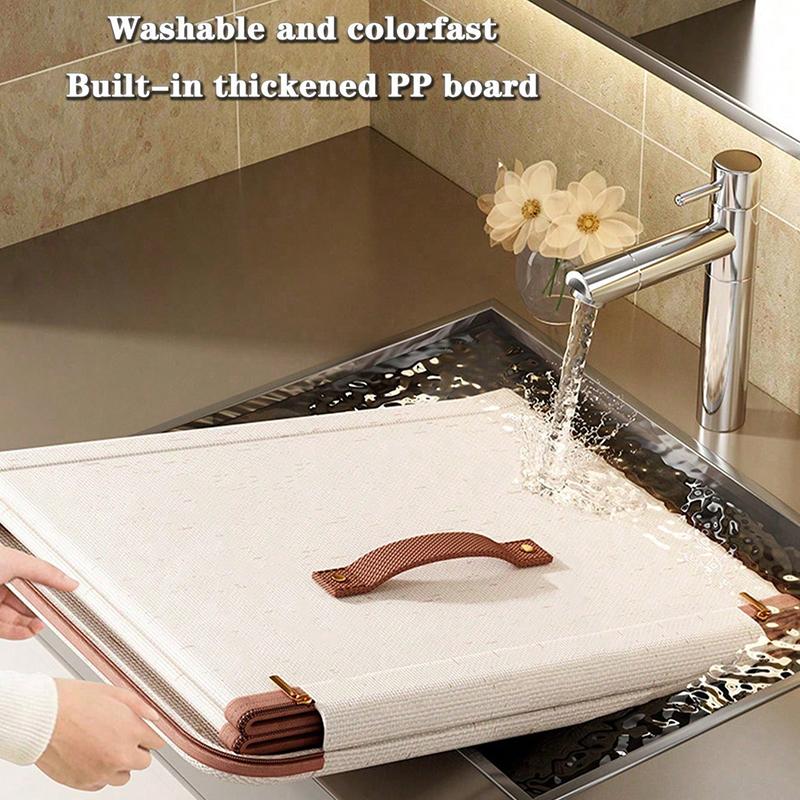 1pc Foldable Storage Box with Zipper, Space Saver for Closet & Wardrobe, Handle for Seasonal Clothes, Blankets, Toys