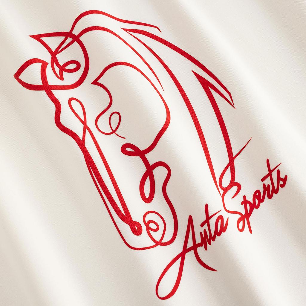 Anta Casual Fashion Sports Versatile Loose Comfortable Fleece Thick Warm Pullover Sweatshirt Men Tops Warm-Jade-White 952618706-2