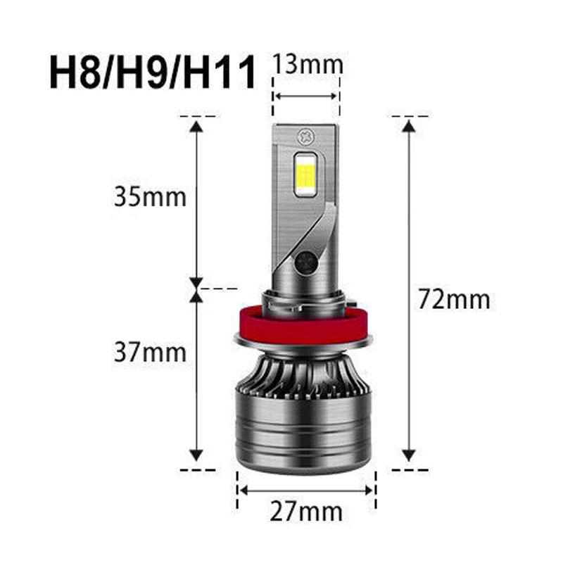 2Pcs LED Car Headlight H4 H7 H1 H8 H9 H11 9005 9006 HB4 6000K 50000LM Auto LED Lamp
