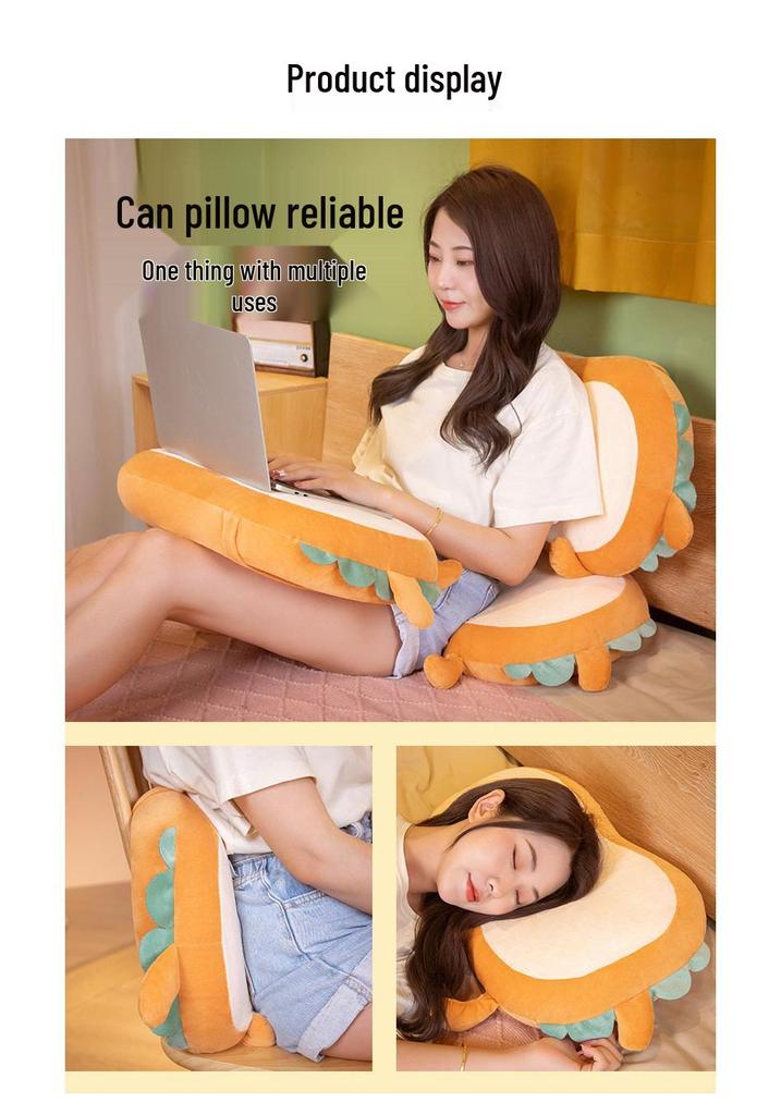 Cat Belly Memory Foam Summer Pillow - Cool Dormitory Cushion with Slow Rebound Core