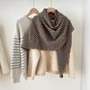 Autumn and Winter New Versatile Thickened Double Sided Imitation Cashmere Houndstooth Scarf for Men and Women Warm Neck Scarf