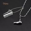 Diahy Unisex Hair Dryer Scissors Comb Pendant Chain Necklace Barber Kit Hairdresser Gift Acc